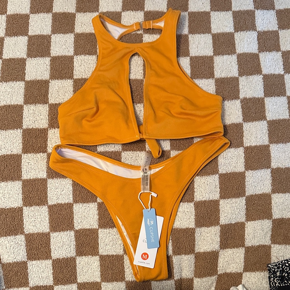 Cupshe Orange Bikini Set